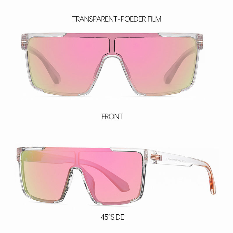 Polarized UV400 Sunglasses Photochromic One Piece for Outdoor Sports