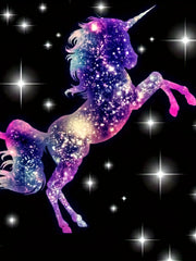3D Dreamy Unicorn Graphic Dress for Girls