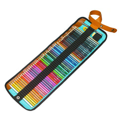50 Colored Pencils Set with Canvas Wrap for Drawing