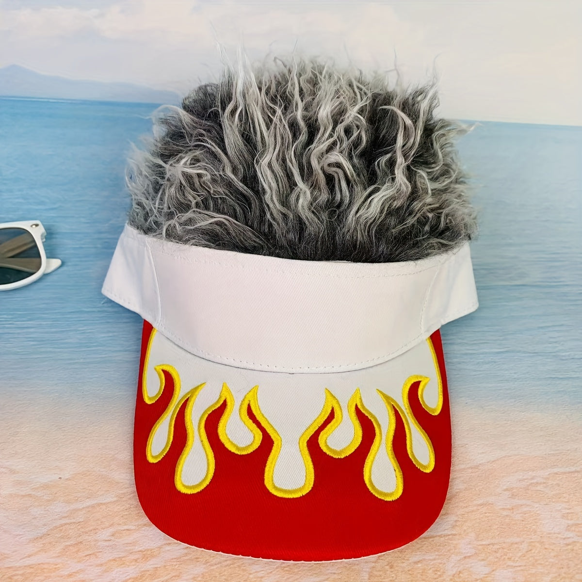 Kid's Sunshade Flame Baseball Cap Hand Wash