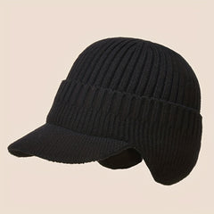 Winter Thickened Ear Protection Knitted Hat Windproof Pullover Hat