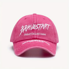 Vintage Letter Embroidery Baseball Cap Washed Distressed Dad Hats