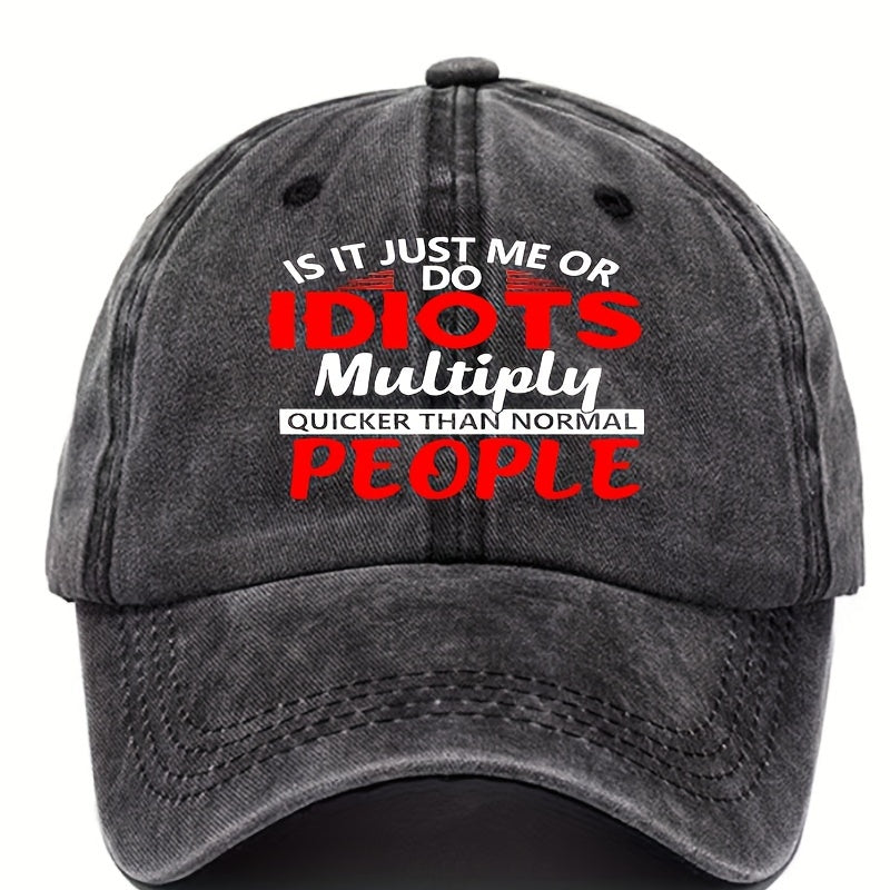 Washed Cotton Baseball Cap Adjustable Trucker Hat for Women Men