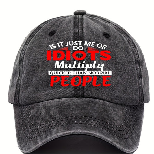 Washed Cotton Baseball Cap Adjustable Trucker Hat for Women Men