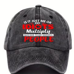 Washed Cotton Baseball Cap Adjustable Trucker Hat for Women Men