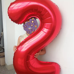 6 Cm Red Large Numbers 0 9 Birthday Party Decorations