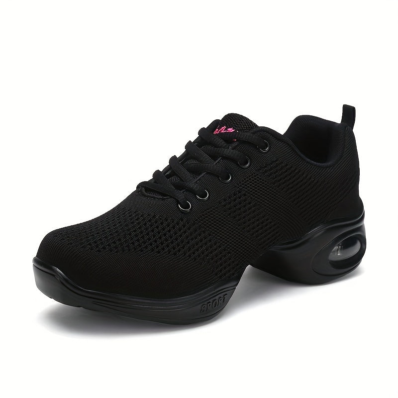 Women's Arch Support Lace-Up Dance Shoes with Air Cushion Mesh