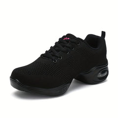 Women's Arch Support Lace-Up Dance Shoes with Air Cushion Mesh