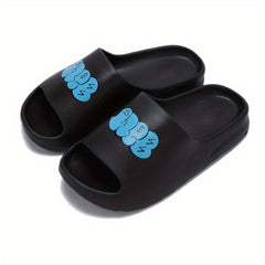 Unisex Non Slip Couple Slides Lightweight Open Toe Quick Dry Slippers