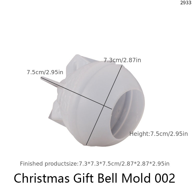 Christmas Resin Silicone Molds 3D Candle Making Mold Snow Decoration