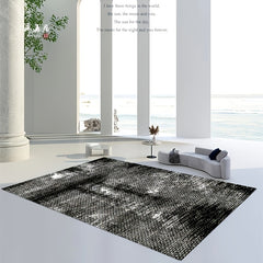 Ink Splashed Pattern Carpet Indoor Square Area Rug with Anti-Slip Bottom