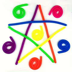 Mini Elastic Noodle Toy Mix Color Sensory Rope Halloween & Christmas Gift
