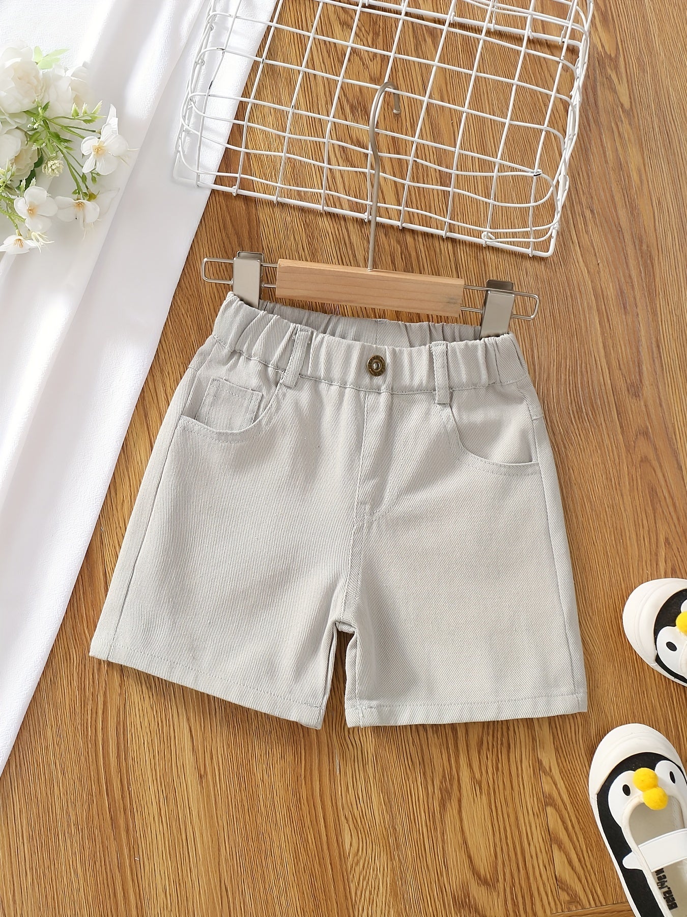 Girls' Comfy Casual Shorts with Pockets - Kids Outfit
