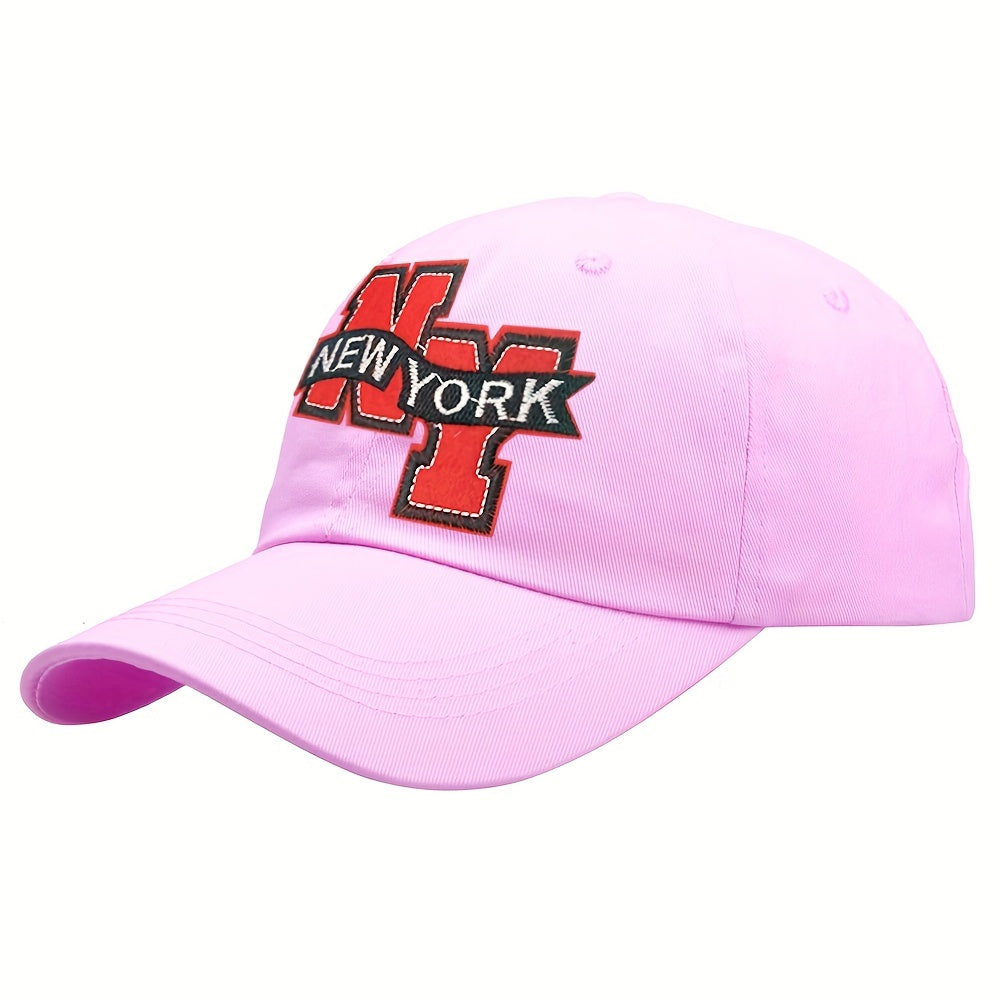 Alphabet Embroidered Sunshade Baseball Cap