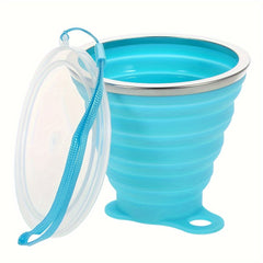 Silicone Folding Water Bottle Portable 180ml 320ml Outdoor Travel
