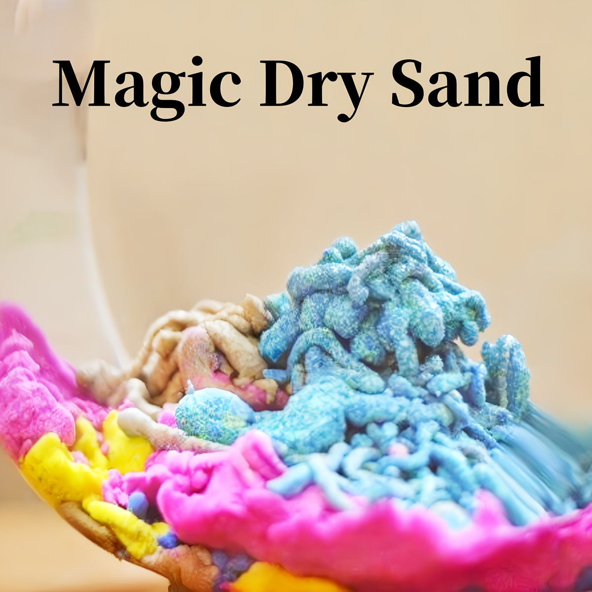 Colorful Magic Sand Set for Kids Non Wet Reusable Modeling Sand