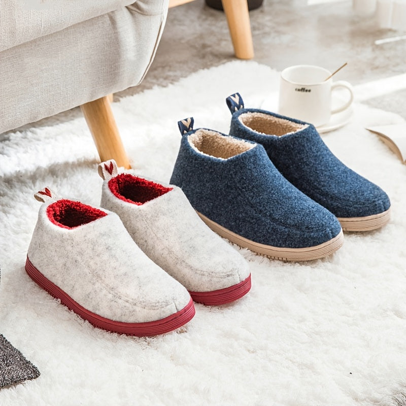 Men's Warm Cozy Non Slip Slippers Soft Sole Home Shoes Winter