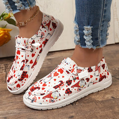 Women's Dwarf & Heart Pattern Skate Shoes