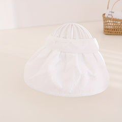 Kids Breathable Embroidered Wide Brim Hat