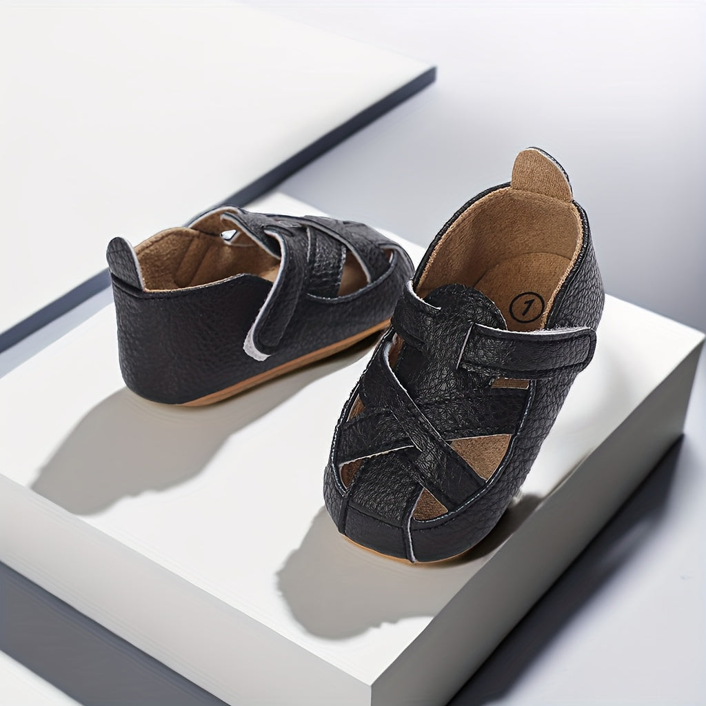 Solid Breathable Sandals for Baby Boys Lightweight Anti Slip Sandals