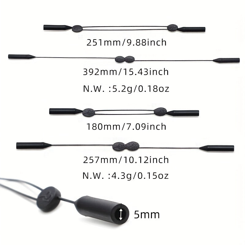 Adjustable Glasses Strap Silicone Wire Eye Glasses String Adults Kids