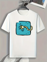 Plug Print Men's Graphic T-shirt for Summer