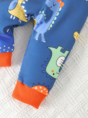 Baby Boy Cartoon Pajama Set Top Pants Loungewear Set