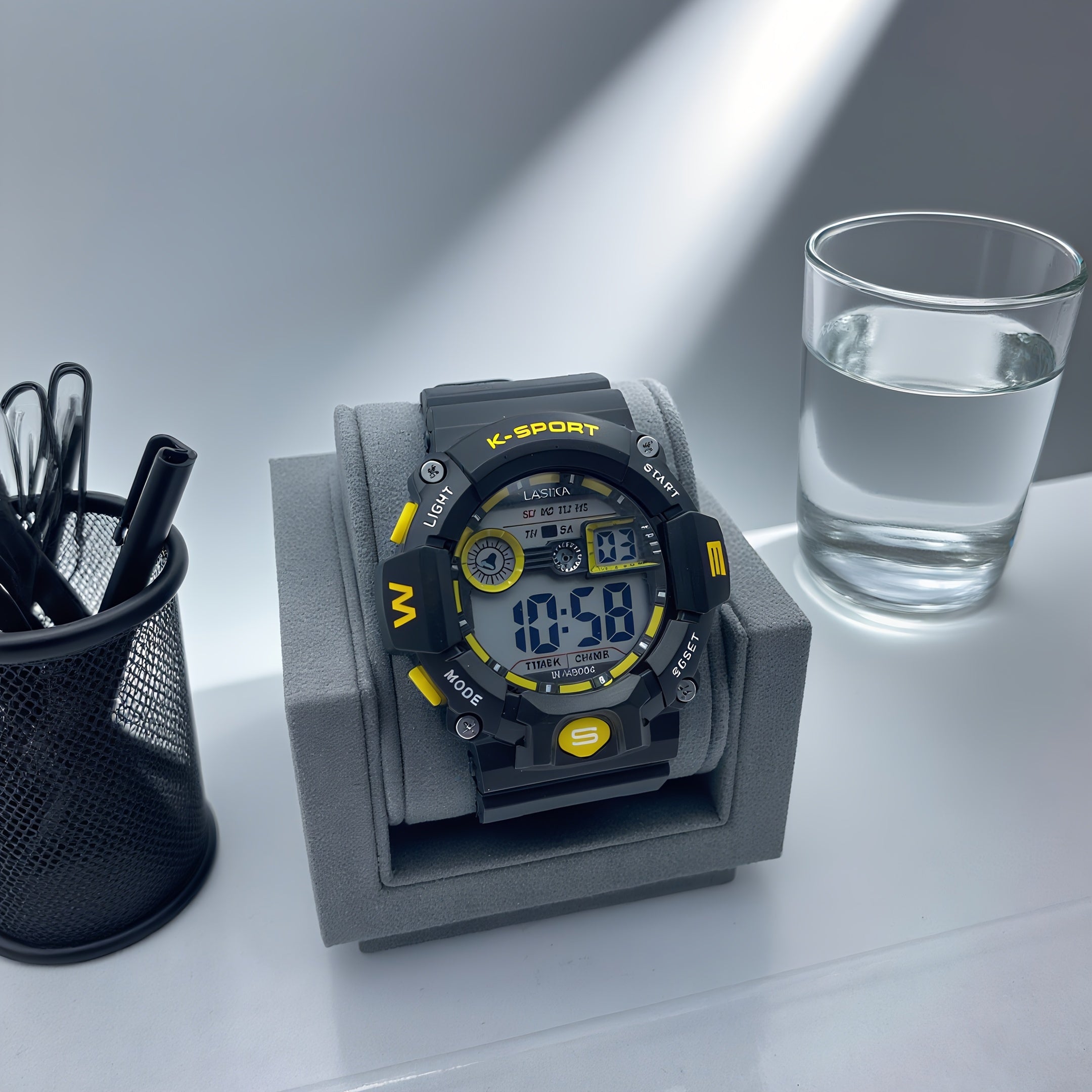 Boys' Wristwatch Student Watch Alarm Clock Fitness Swimming Waterproof Timer