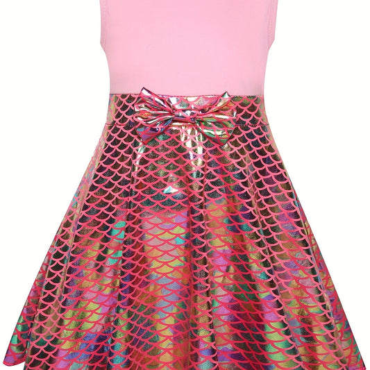 Girls Princess Dress & Accessories Sleeveless Dress Fish Cosplay Performance Cos
