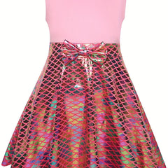Girls Princess Dress & Accessories Sleeveless Dress Fish Cosplay Performance Cos