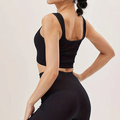 High Waist Ribbed Yoga Shorts Butt Lifting Sweat Absorbing Breathable Elastic