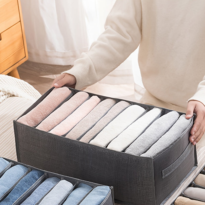 Leggings Drawer Storage Basket With Grids Durable Storage Box With Handles