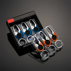 Men's Stainless Steel Car Keychain Waist Clip With Key Ring