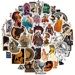 50pcs Greek Mythology Aesthetics Sticker for Laptops Cars Phones Guitars Helmets