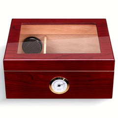 Large Capacity Men's Cigarette Box - Holds up to 50 Cigars