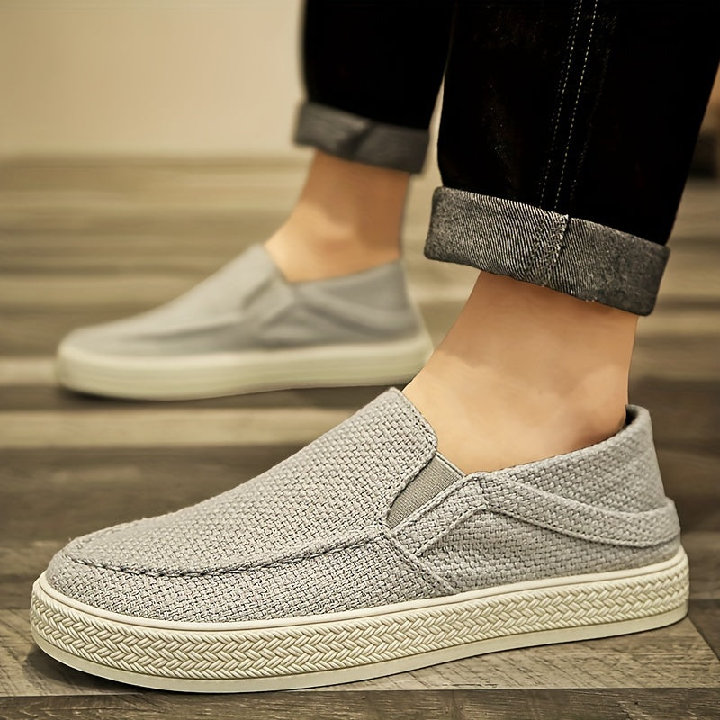 Men's Slip On Canvas Shoes Lightweight Casual Flats