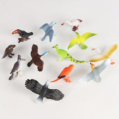 22pcs Animal Dolls Cognitive Toy Set - Parrots, Flamingos - Children's Puzzle