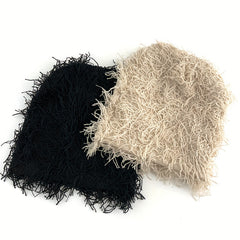Street Knit Hat Tassel Balaclava Ski Mask For Couple