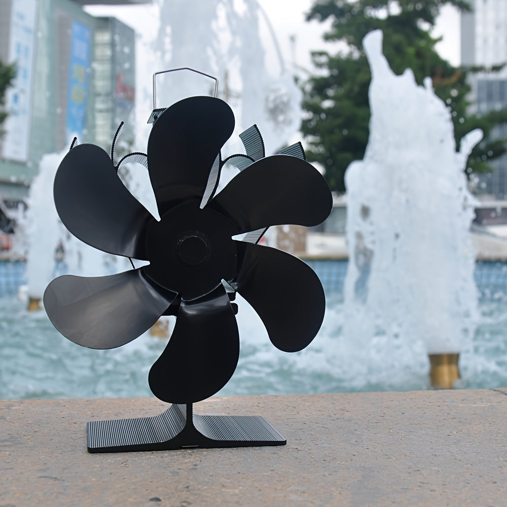Aluminum Firewood Stove Fan with 6 Blades