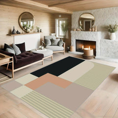 Nordic Geometric Carpets for Living and Bedroom Areas