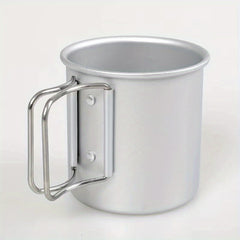 300ml Portable Folding Aluminum Water Cup for Camping Picnic Hiking