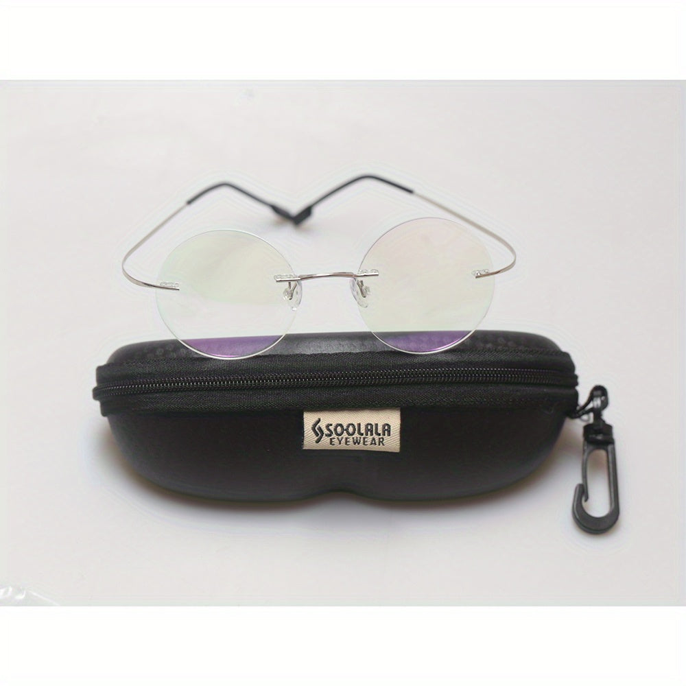 Titanium Stainless Steel Rimless Reading Glasses