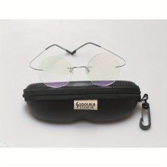 Titanium Stainless Steel Rimless Reading Glasses