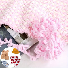 Finger Loops Yarn Soft DIY Knitting Crocheting Blanket Supplies