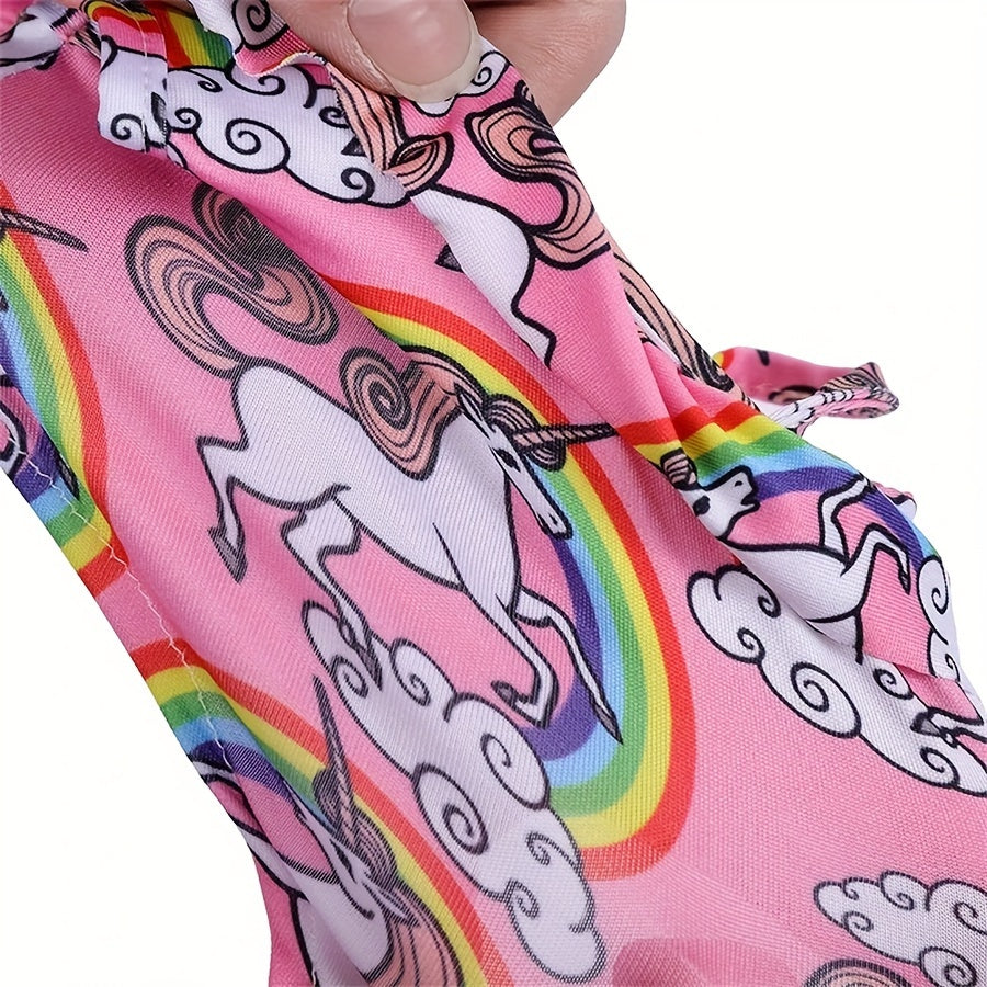 Rainbow Print Baby Doll Swimsuit for 14-18 Inch Dolls