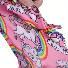 Rainbow Print Baby Doll Swimsuit for 14-18 Inch Dolls