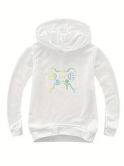 Gamepad Print Hoodies Comfy Pullover Sweatshirt Spring Fall Sports Gift