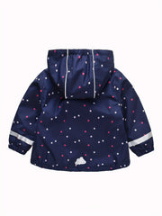 Toddler's Cartoon Waterproof Windbreaker Jacket Hooded Coat
