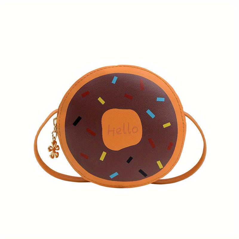 Kids Donut Crossbody Bag Small Round Shoulder Bag Coin Purse