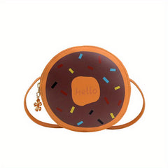 Kids Donut Crossbody Bag Small Round Shoulder Bag Coin Purse